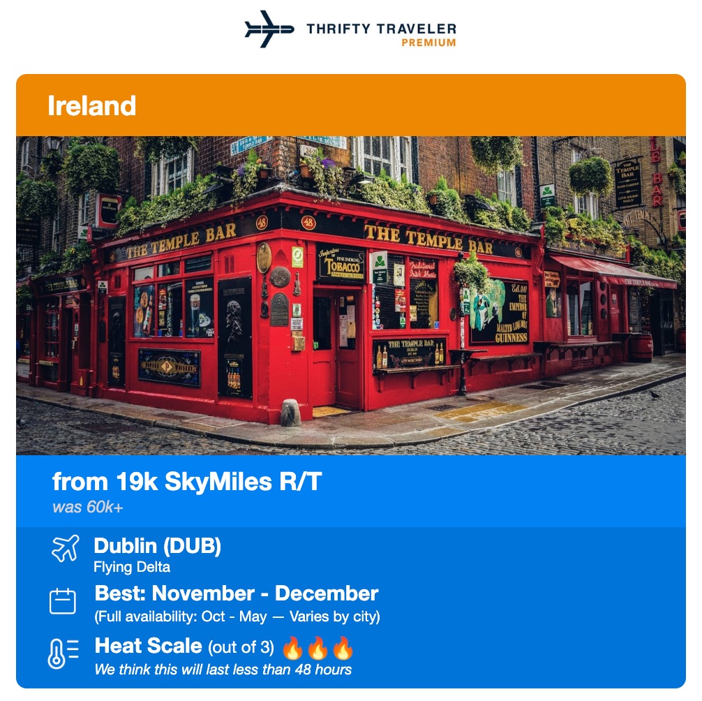 How to Book Delta Flights to Europe Under 25K SkyMiles ... Roundtrip! 3 thrifty traveler premium dublin skymiles