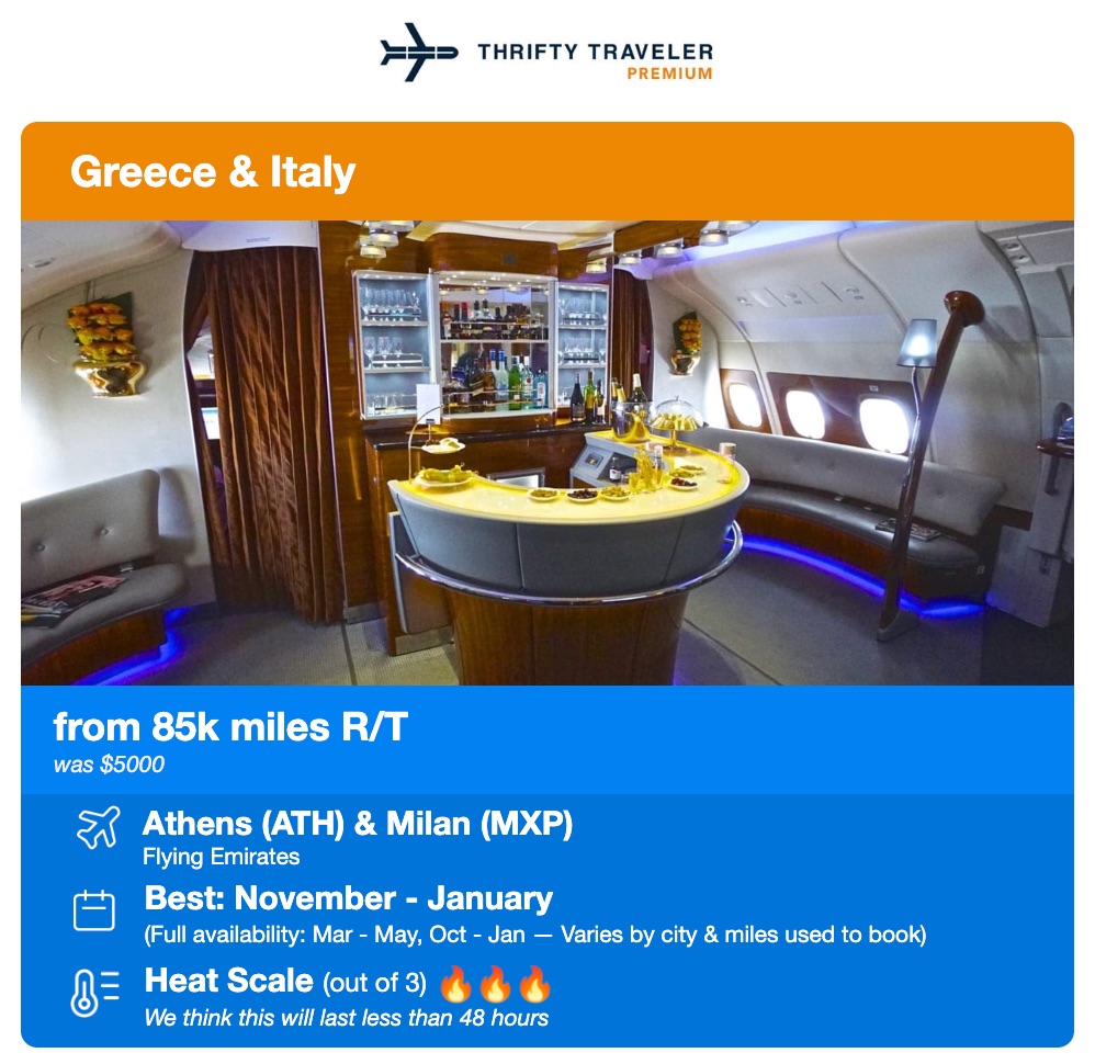 The 10 Best Flight Deals We've Found in 2026 (So Far...) 12 emirates business class for 85,000 miles