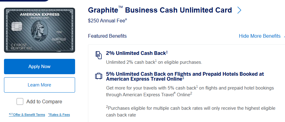 Amex Teases a New Business Card ... Coming Soon! 1 Graphite Business Cash Unlimited Card