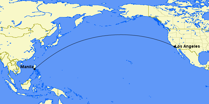 Mabuhay! Delta Wants to Fly Nonstop to the Philippines 1 airline route map from los angeles to manila, philippines