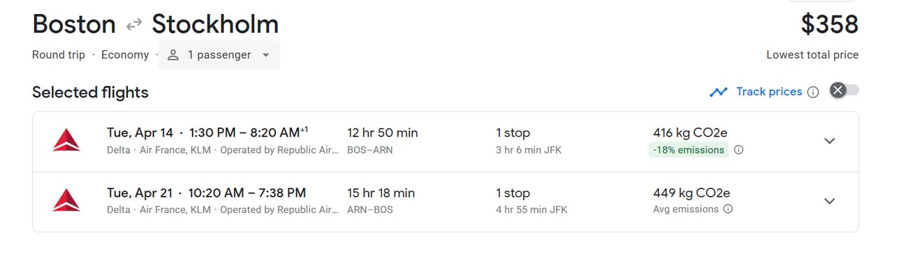 The 10 Best Flight Deals We've Found in 2026 (So Far...) 3 boston to stockholm for $358