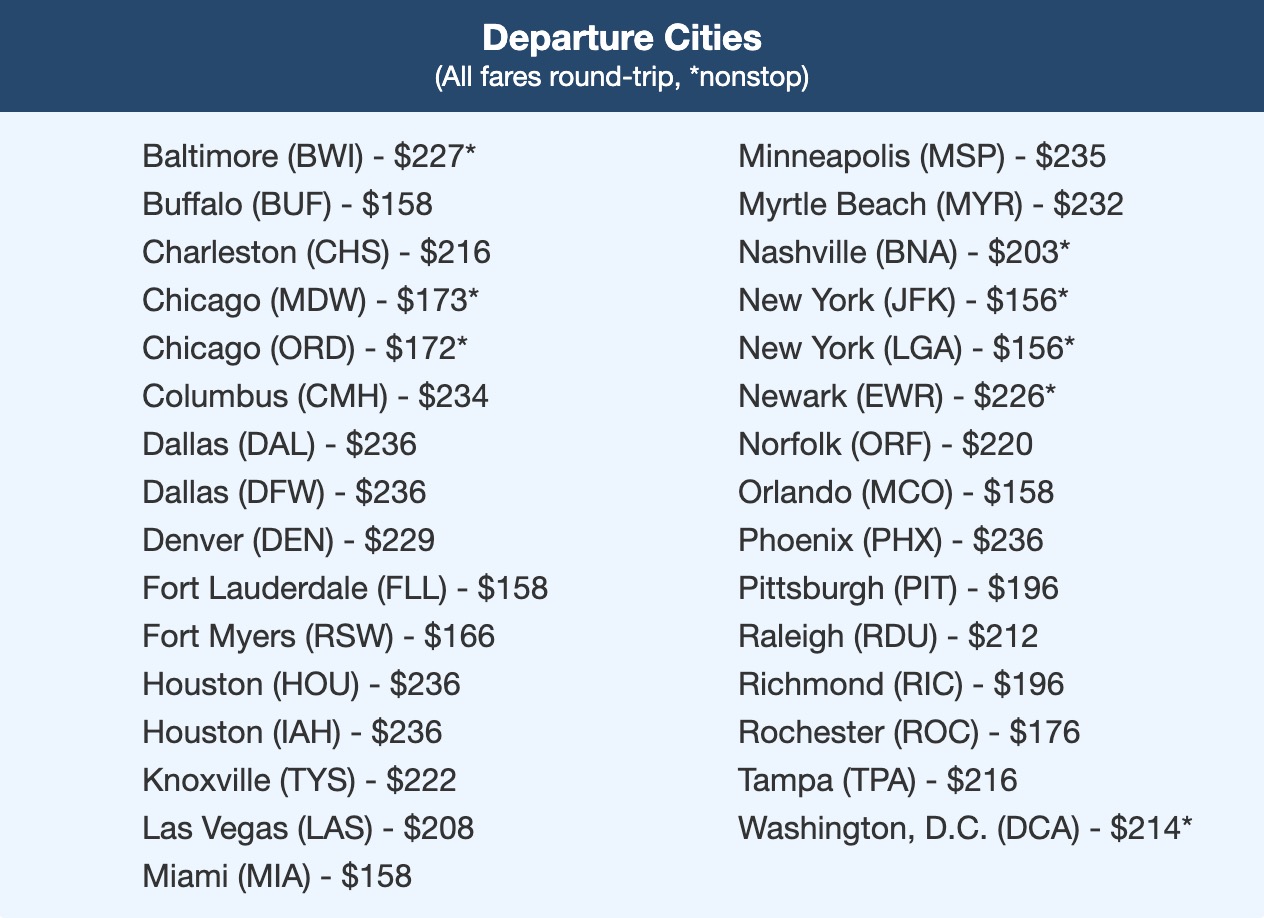 Acadia flight deal to Portland, Maine