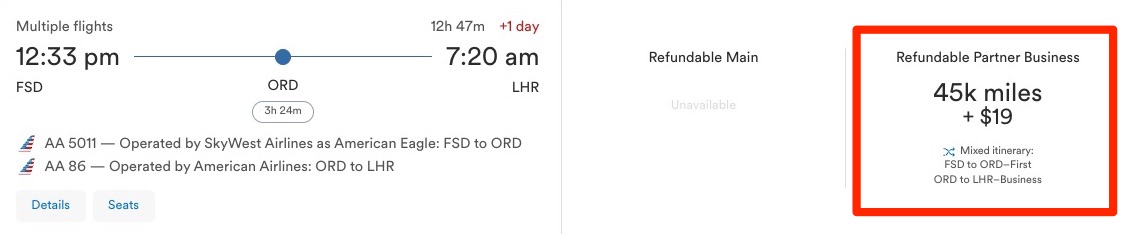 American Airlines' New Flagship Suite Review: A Stellar Hop Across the Pond 3 Alaska award, flying AA biz class for 45,000 points.