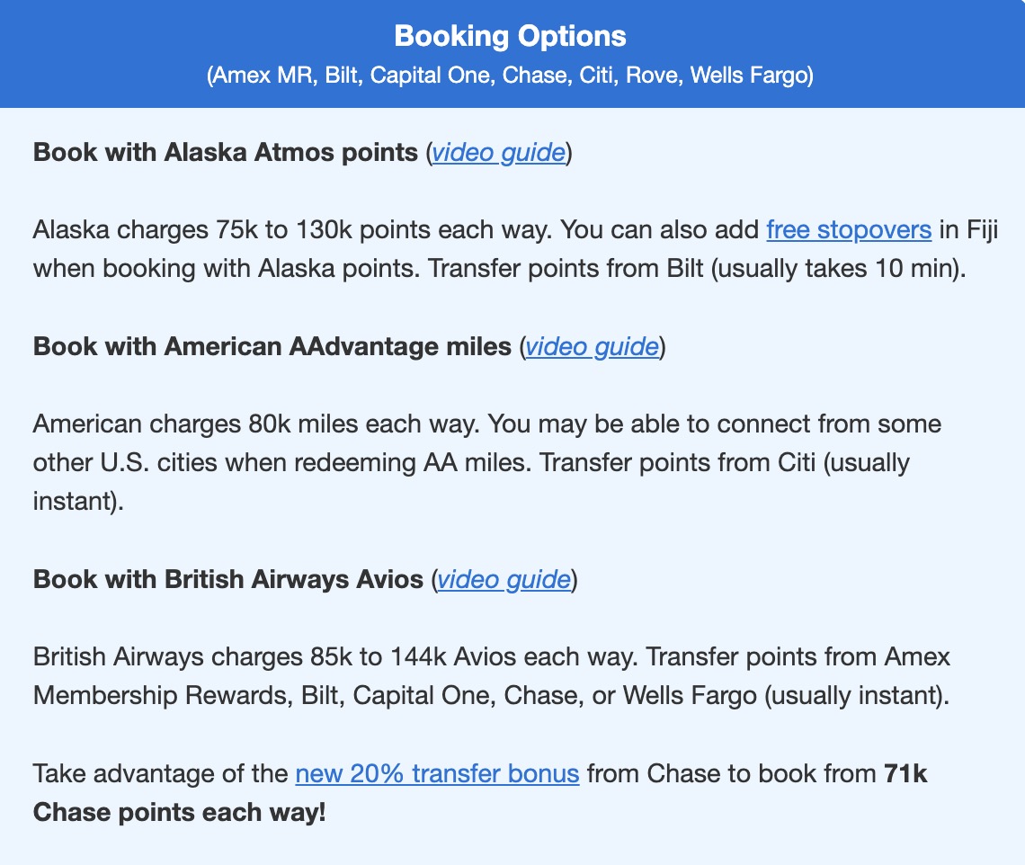 6 Incredible Ways to Use AAdvantage Miles, From Economy to Biz Class 13 Fiji Airways flight deal