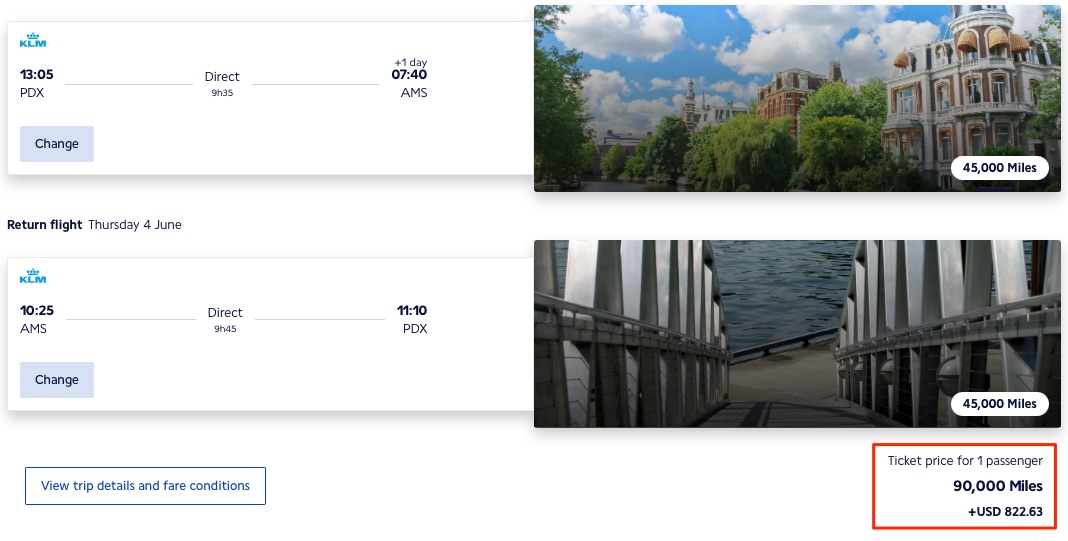 Have Fee Hikes Made Air France/KLM's Flying Blue Promo Rewards Worthless? 3 Flying Blue Business Class Promo Reward (PDX-AMS)