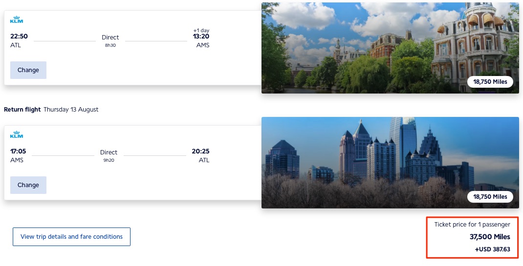 Have Fee Hikes Made Air France/KLM's Flying Blue Promo Rewards Worthless? 5 Flying Blue Promo Reward (ATL-AMS)