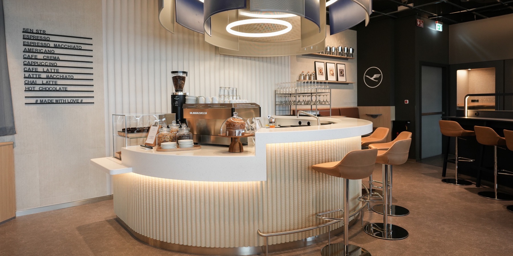 Amex Is Axing Lufthansa Lounge Access for Platinum Cardholders 1 Lufthansa Lounge Coffee Bar