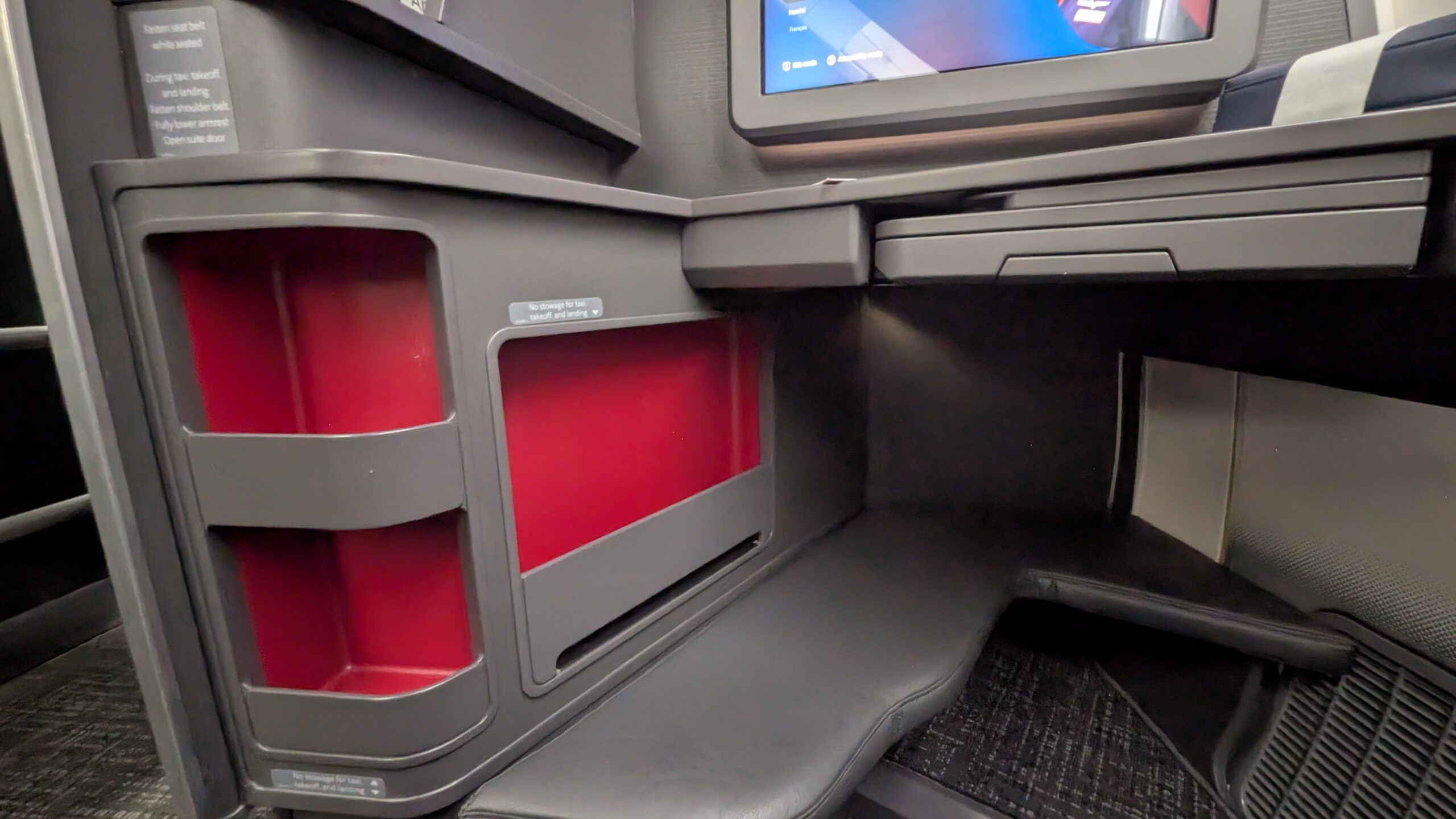 American Airlines' New Flagship Suite Review: A Stellar Hop Across the Pond 36 AA Flagship Suite: Footwell