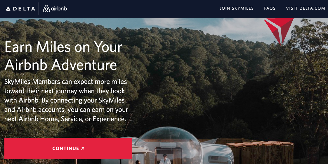 Delta Airbnb Partnership