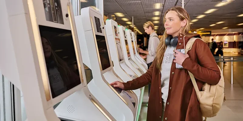 Europe’s New Border System (EES) Is Causing Delays Ahead of Busy Summer Travel Season 1 A traveler using EES Kiosks