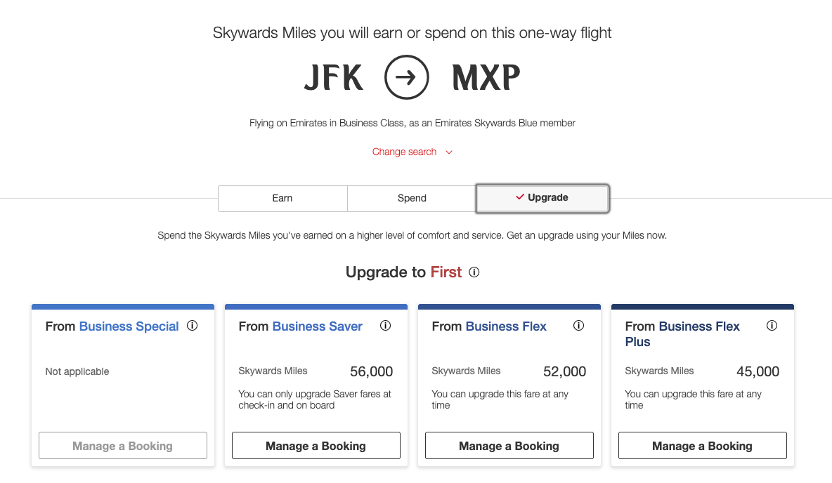 The Upside of Emirates' Latest Devaluation: Cheaper One-Way Biz Class Awards 2 emirates upgrade rates to first class from new york to milan