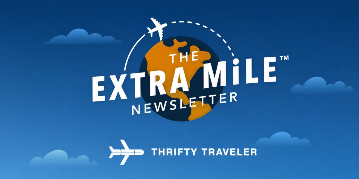 thrifty traveler extra mile newsletter logo