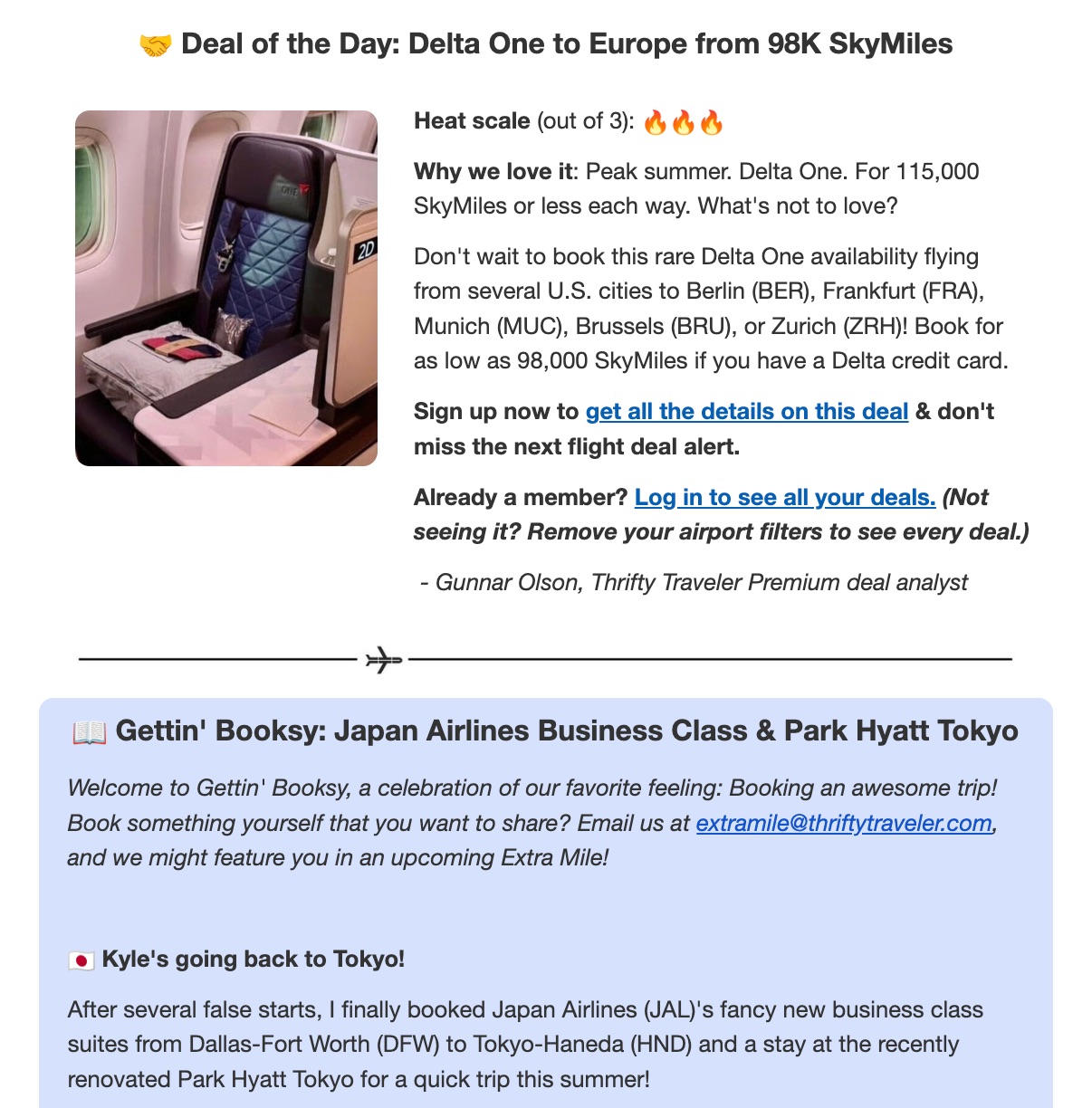 Want Exclusive Stories & Discounts, Too? Get Our Extra Mile Newsletter 2 snippet from extra mile newsletter