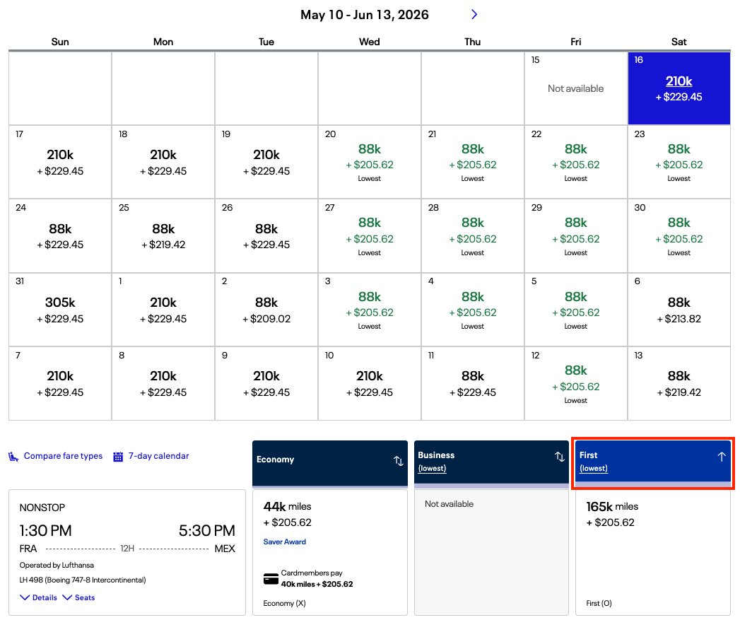 How to Find & Book the Best Deals with United Miles 5 finding first class awards with United miles