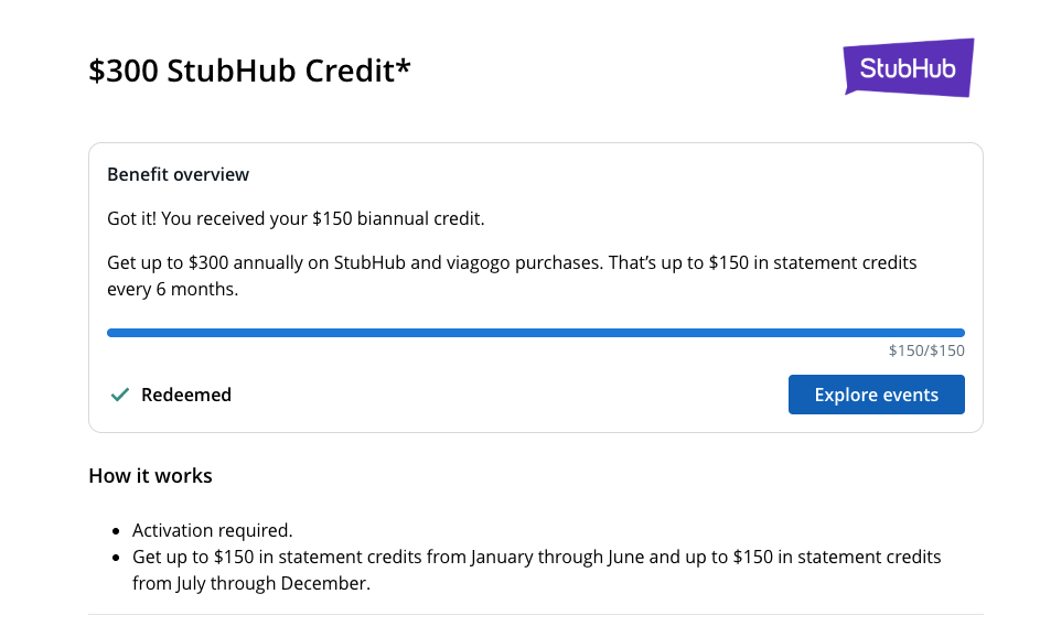 A New Way to Maximize Your Chase Sapphire Reserve® StubHub Credit 1 Chase Sapphire Reserve StubHub Benefit