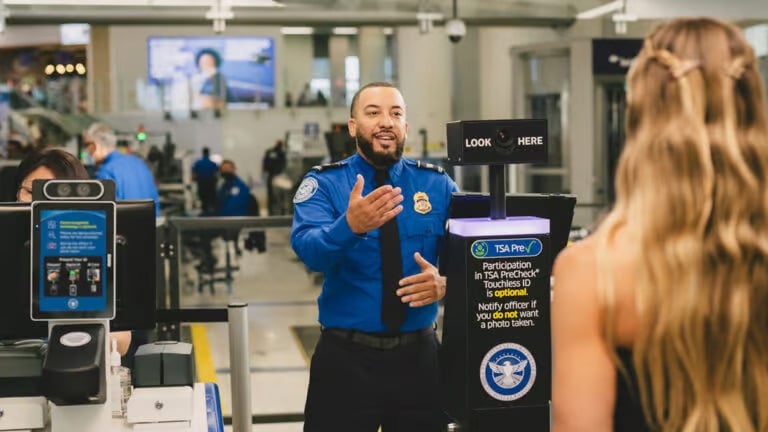The Extra Mile, June 30: Airport Security is Glowing Up, Last Chance Transfer Bonus & More 2 tsa agent waving woman forward to kiosk