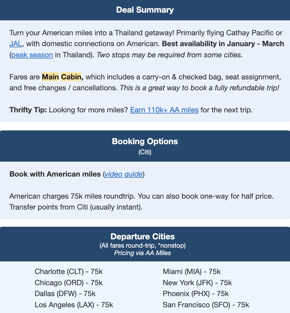 How to Avoid Basic Economy Fares & Still Get a Good Deal 3 American Airlines flights to Bangkok