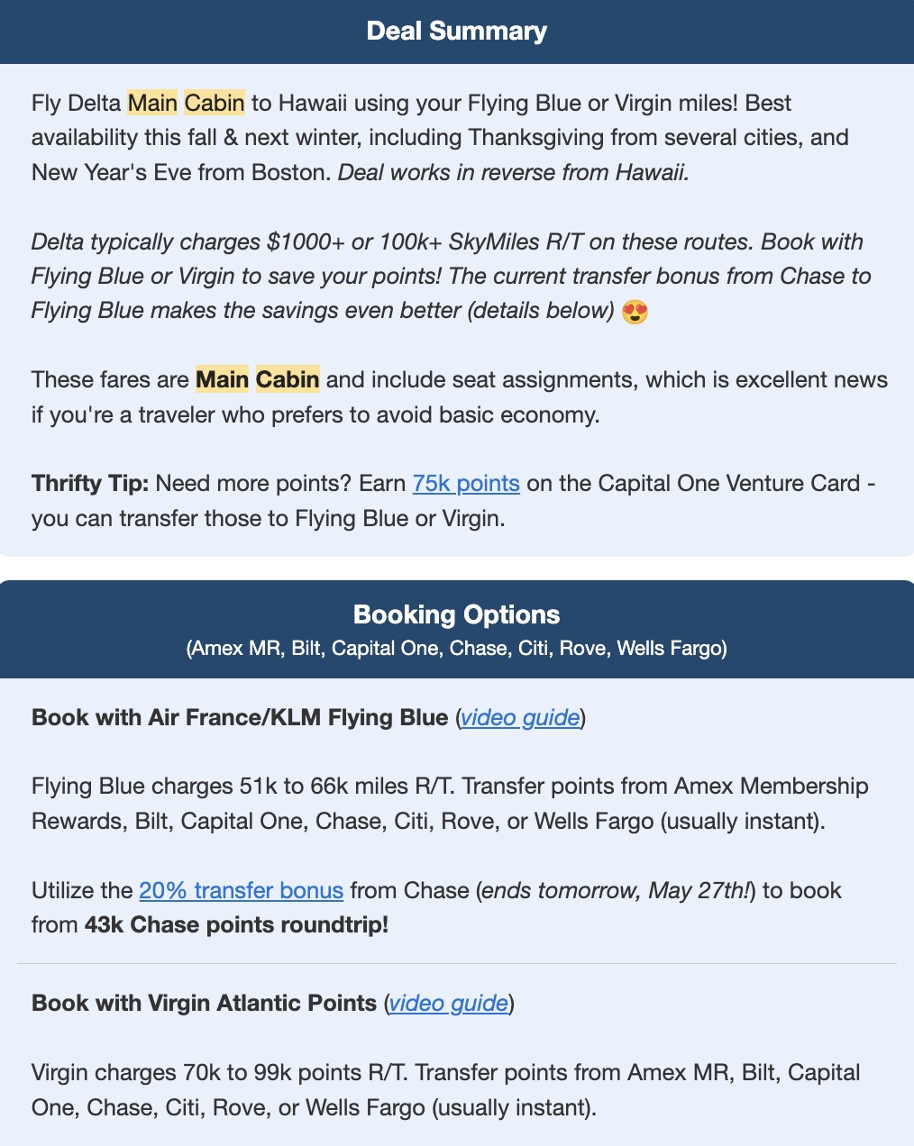 How to Avoid Basic Economy Fares & Still Get a Good Deal 5 Hawaii flight deal using FlyingBlue