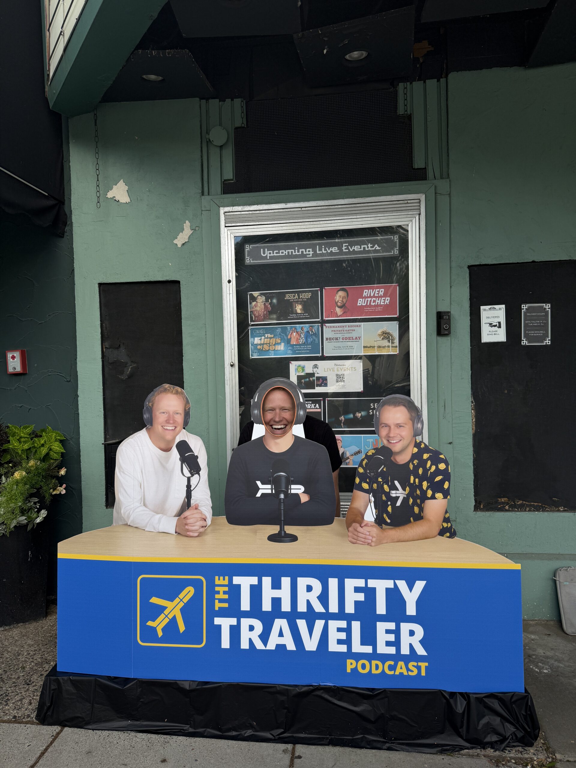 Recapping Our Live Podcast: Travelers Pack the Parkway for Hot Takes & Humiliation 2 Cardboard cutout