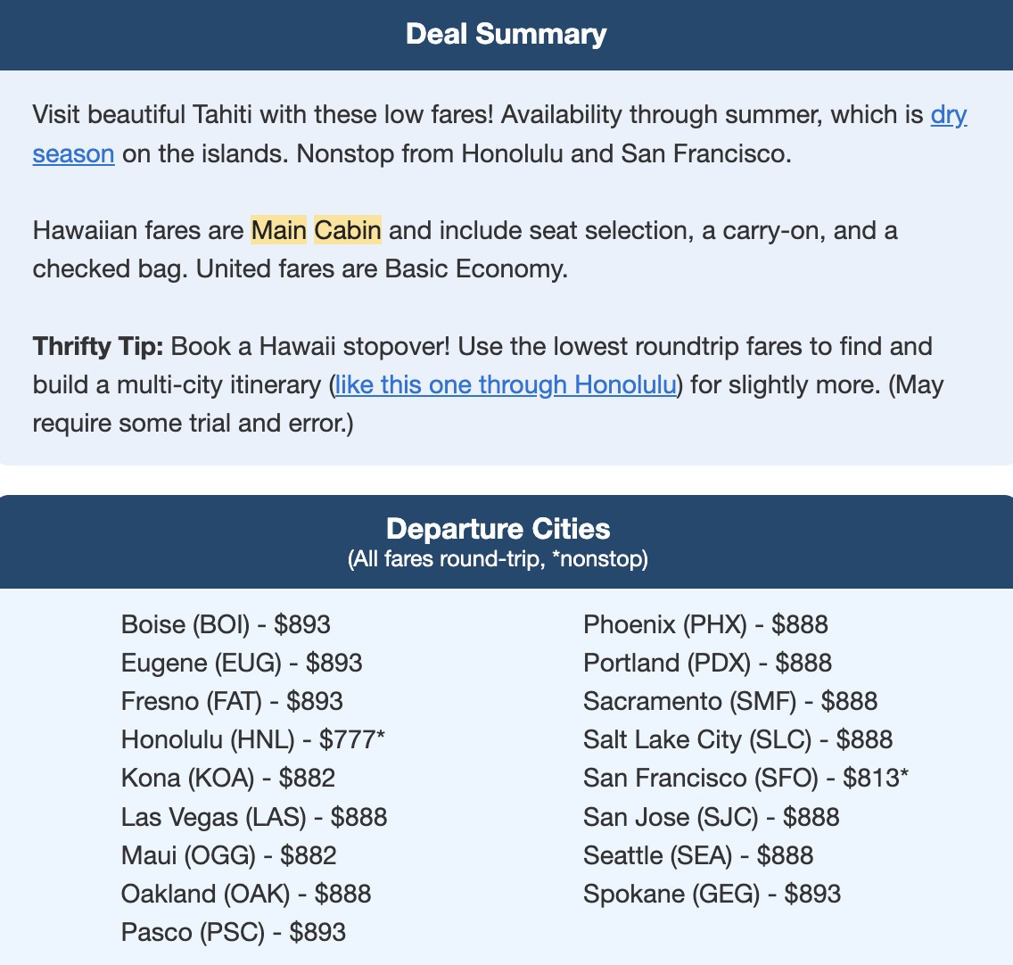 How to Avoid Basic Economy Fares & Still Get a Good Deal 9 Hawaiian Tahiti
