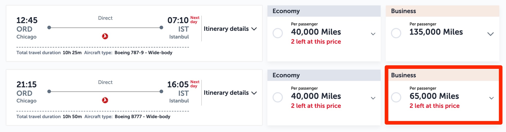 New: Get a Big 50% Transfer Bonus From Rove Miles to Turkish Airlines! 4 Turkish Business Class Award ORD-IST