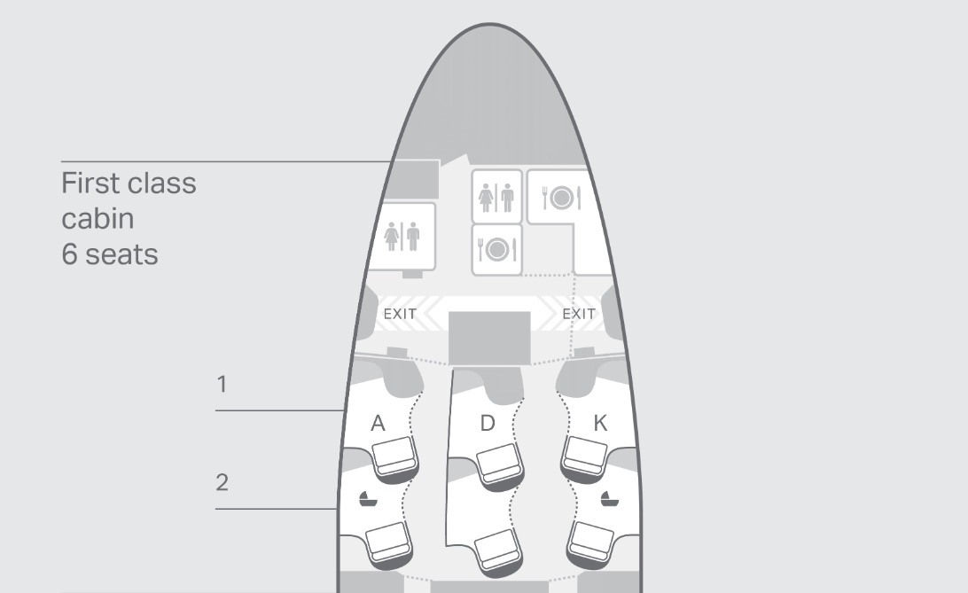 Aging Like a Fine Wine: Cathay Pacific First Class 777 Review 10 seatmap showing first class cabin on cathay pacific boeing 777