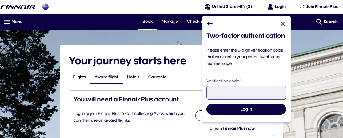 How to Book Award Flights with Finnair Avios 8 Finnair Log in