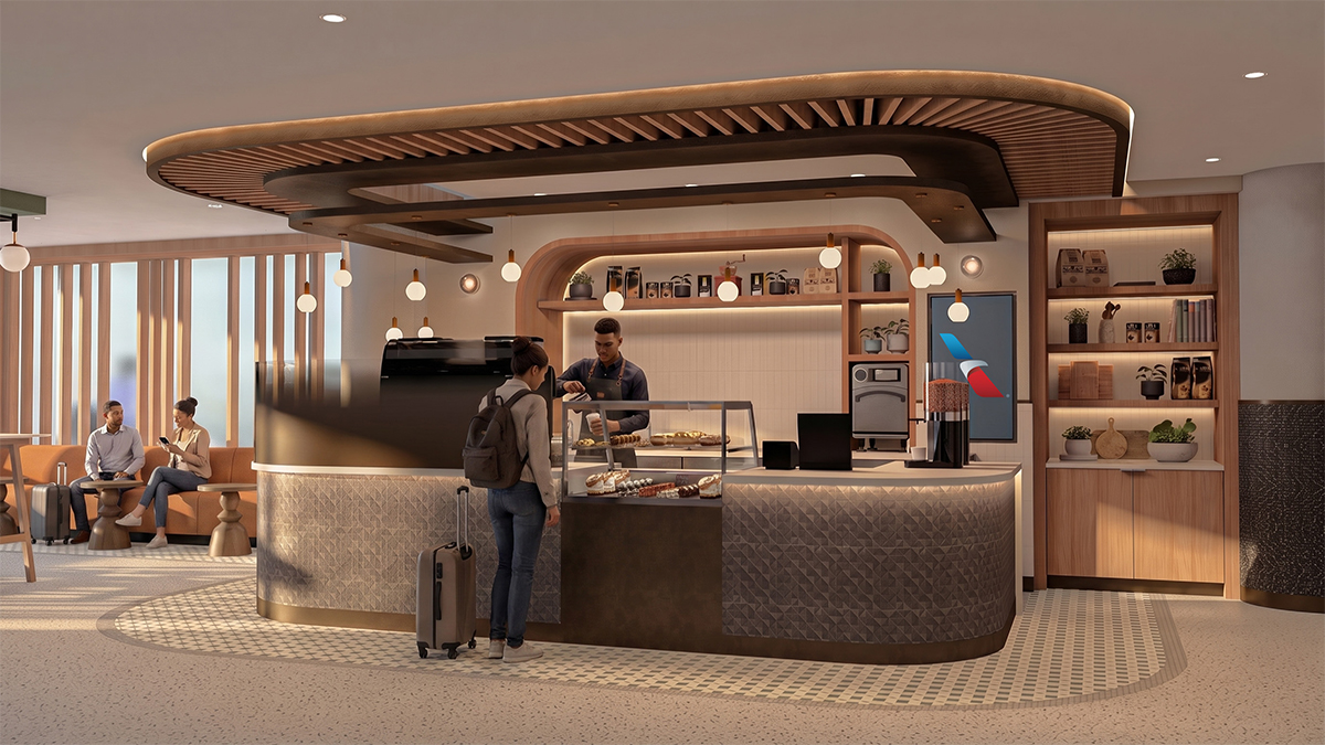 American Goes Premium, Announcing New 'Flagship' Check-In and Massive Lounge in Dallas 3 A rendering of the new Provisions by Admirals Club lounge coming to New York (JFK)