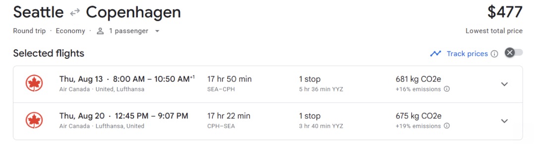Airfare is Finally Dropping: Where to Find Cheap Flights (& Where Not To) 7 Seattle to Copenhagen airfare