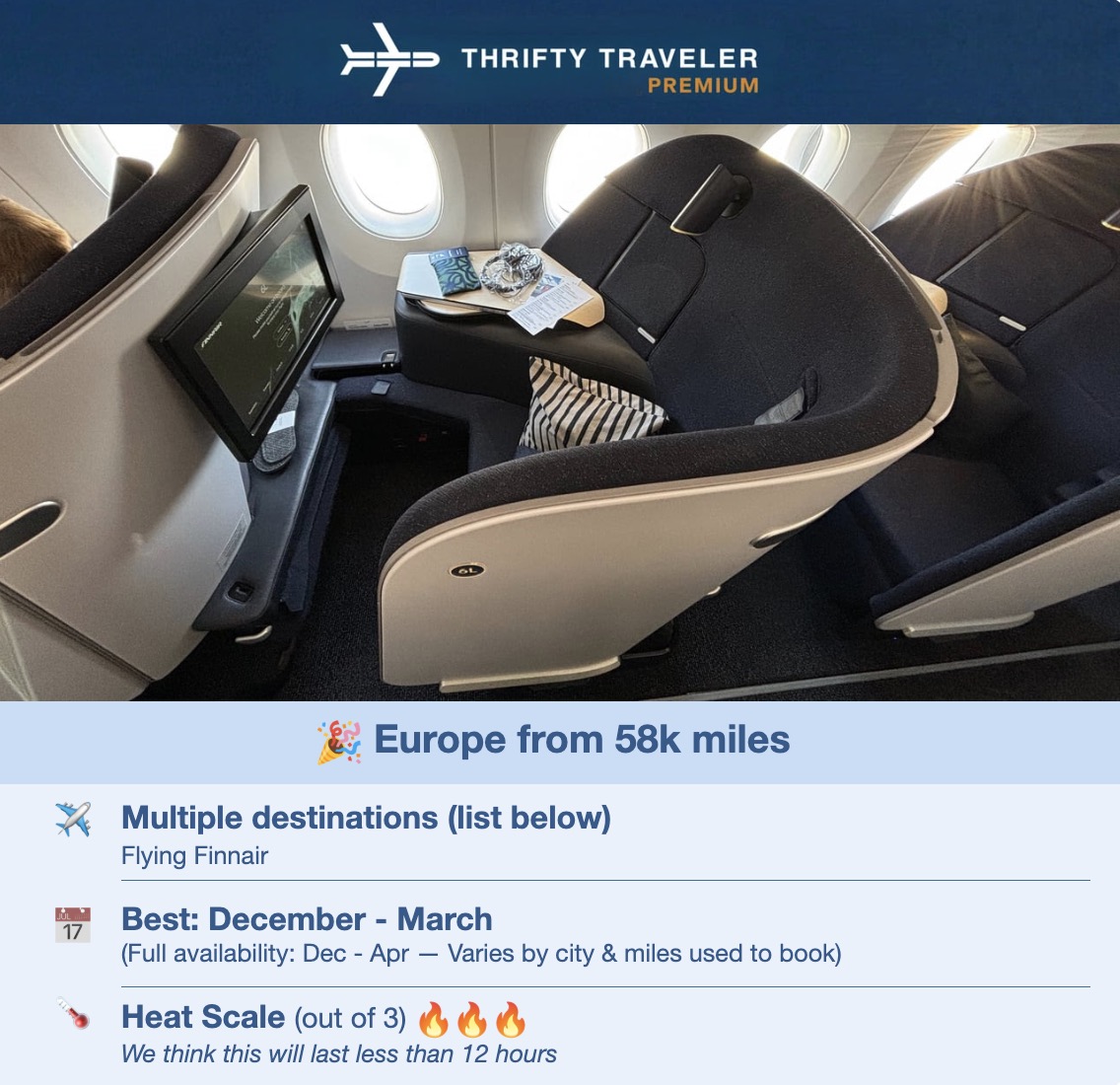 Some Ultra-Rare Biz Class Awards Are Making a Comeback, But Why? 6 Finnair Biz Class AA miles
