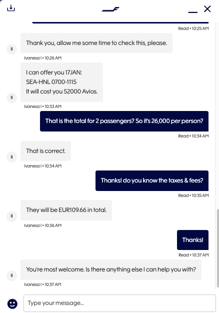 There's a New Best Way to Book Hawaiian First Class: For 26K Points Each Way! 4 Finnair agent chat
