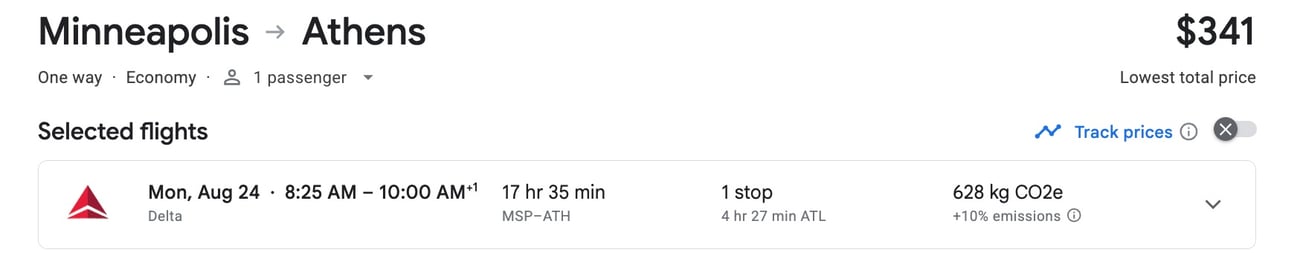 The Extra Mile, Aug. 3: Endangered Points Deals, Absurd Airfare & More 8 google flights fare minneapolis to athens for $341