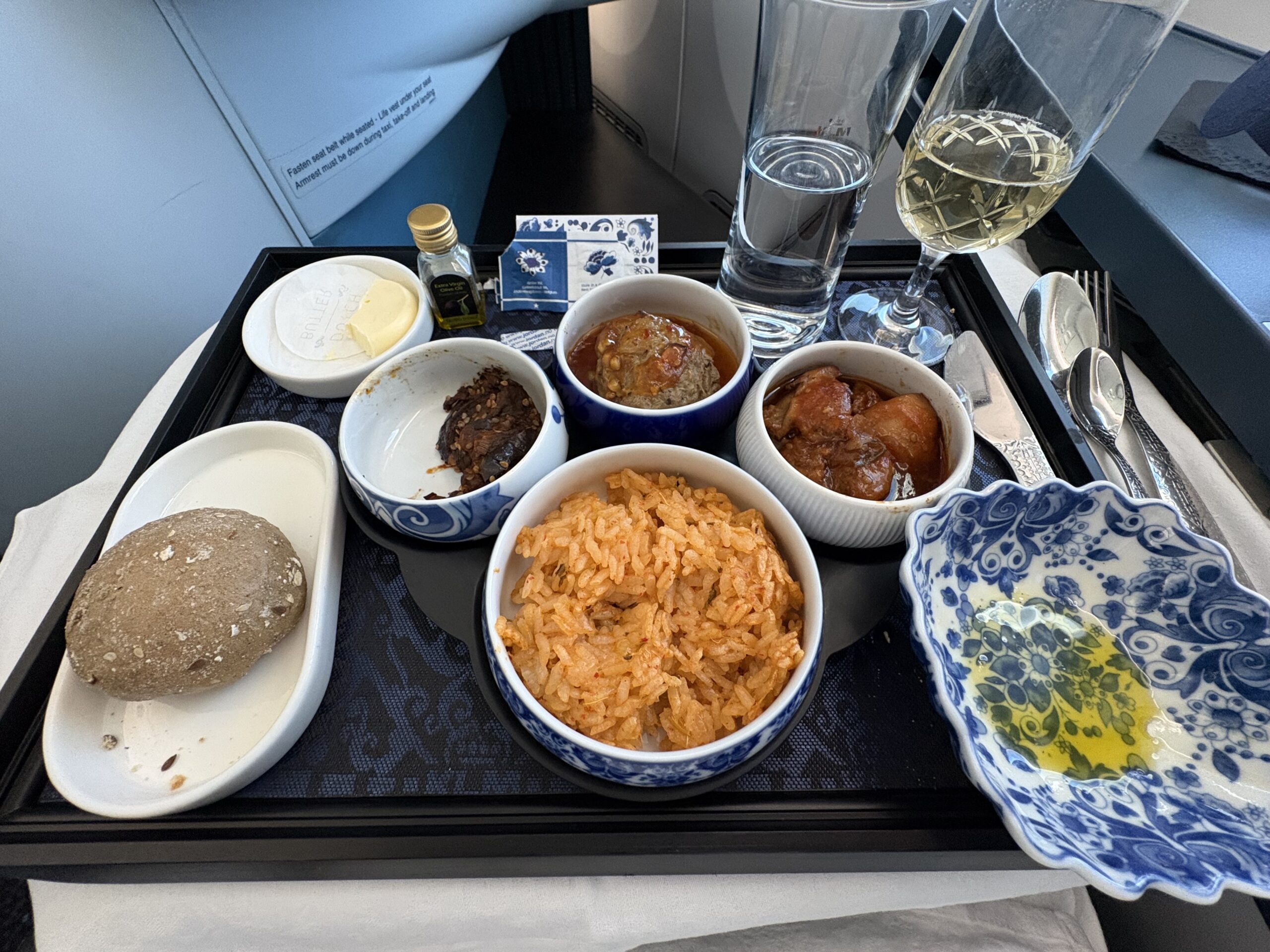 KLM Business Class Review: Solid Service & Food Makes Up for an Average Seat 23 Main meal