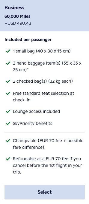 KLM Business Class Review: Solid Service & Food Makes Up for an Average Seat 2 J fares and fees