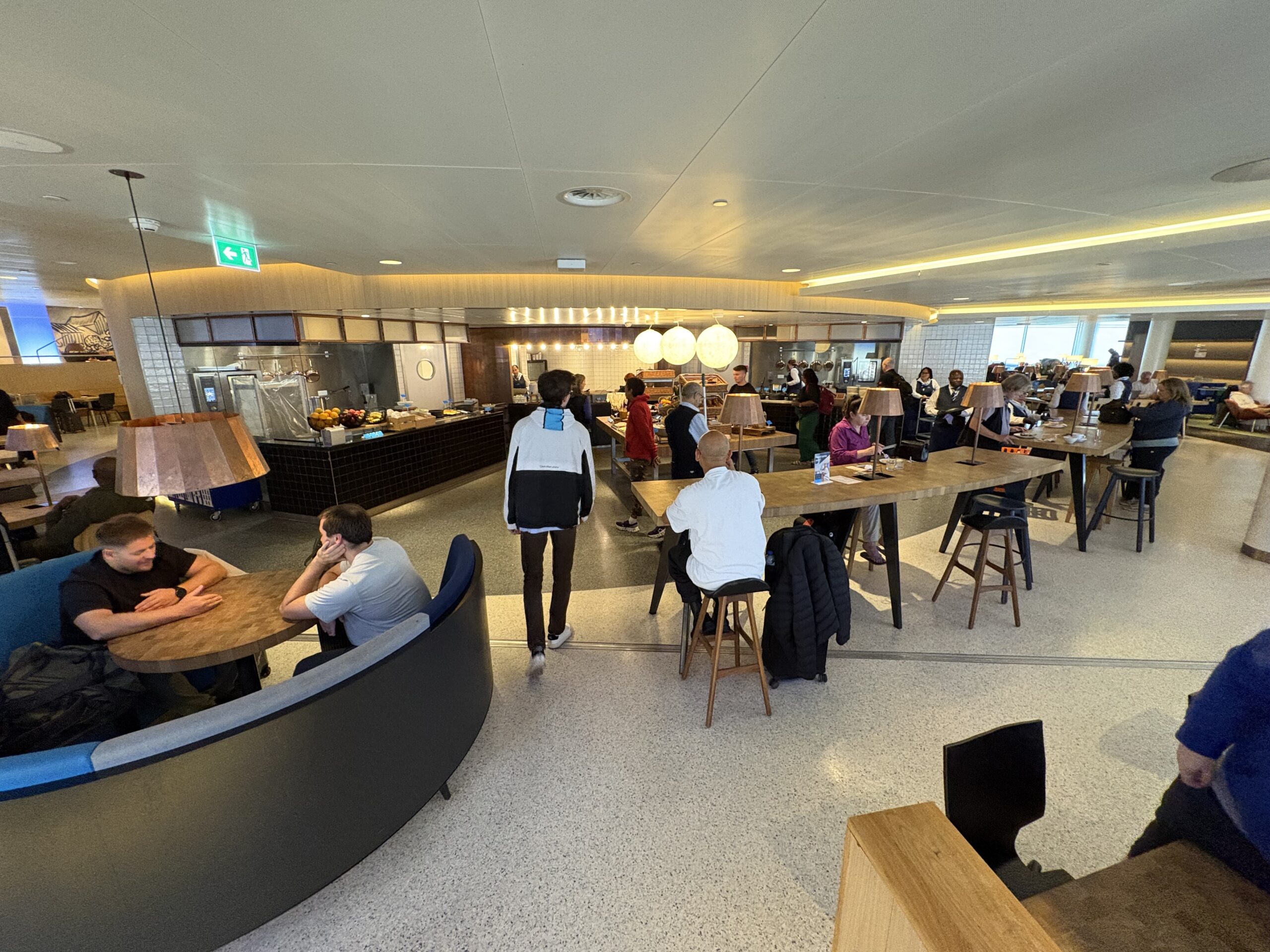 KLM Business Class Review: Solid Service & Food Makes Up for an Average Seat 5 KLM Crown Lounge buffet