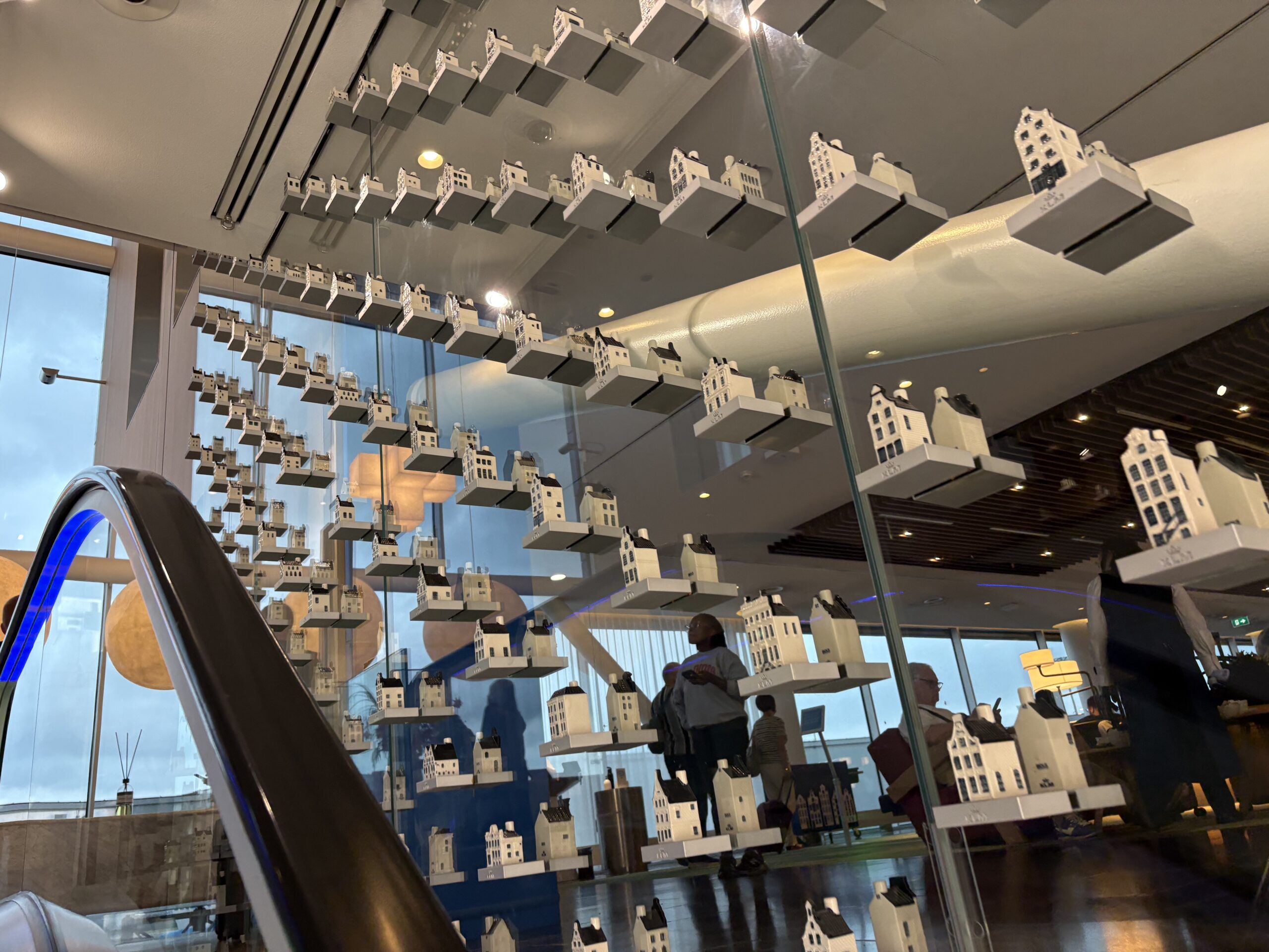 KLM Business Class Review: Solid Service & Food Makes Up for an Average Seat 7 KLM Crown Lounge gin houses