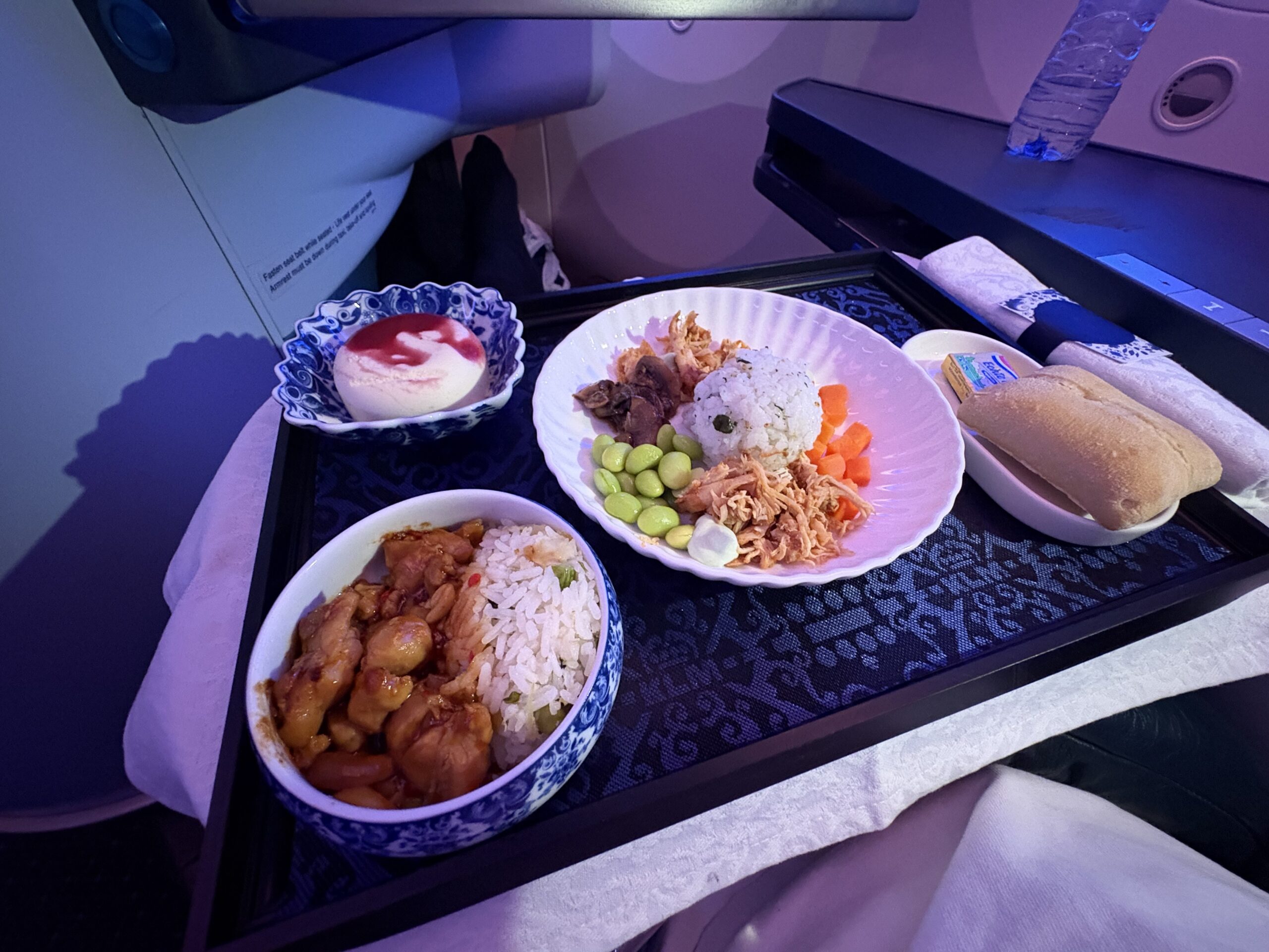 KLM Business Class Review: Solid Service & Food Makes Up for an Average Seat 24 Second meal on KLM biz class