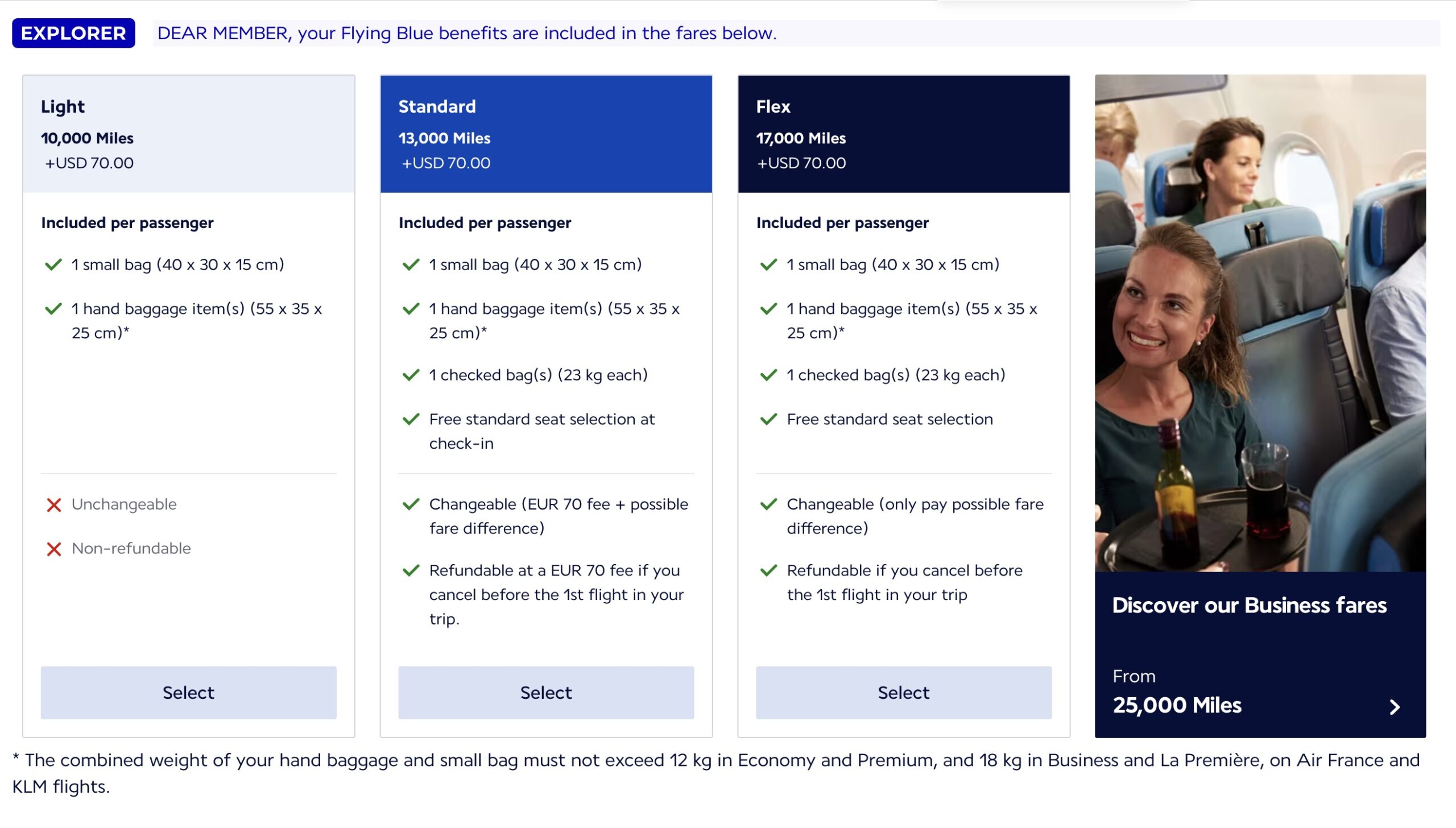 Flying Blue Moves to 3-Tier Award Chart, Strips Perks From Cheapest Fares 2 Flying Blue three-tiered economy class award BER-BCN