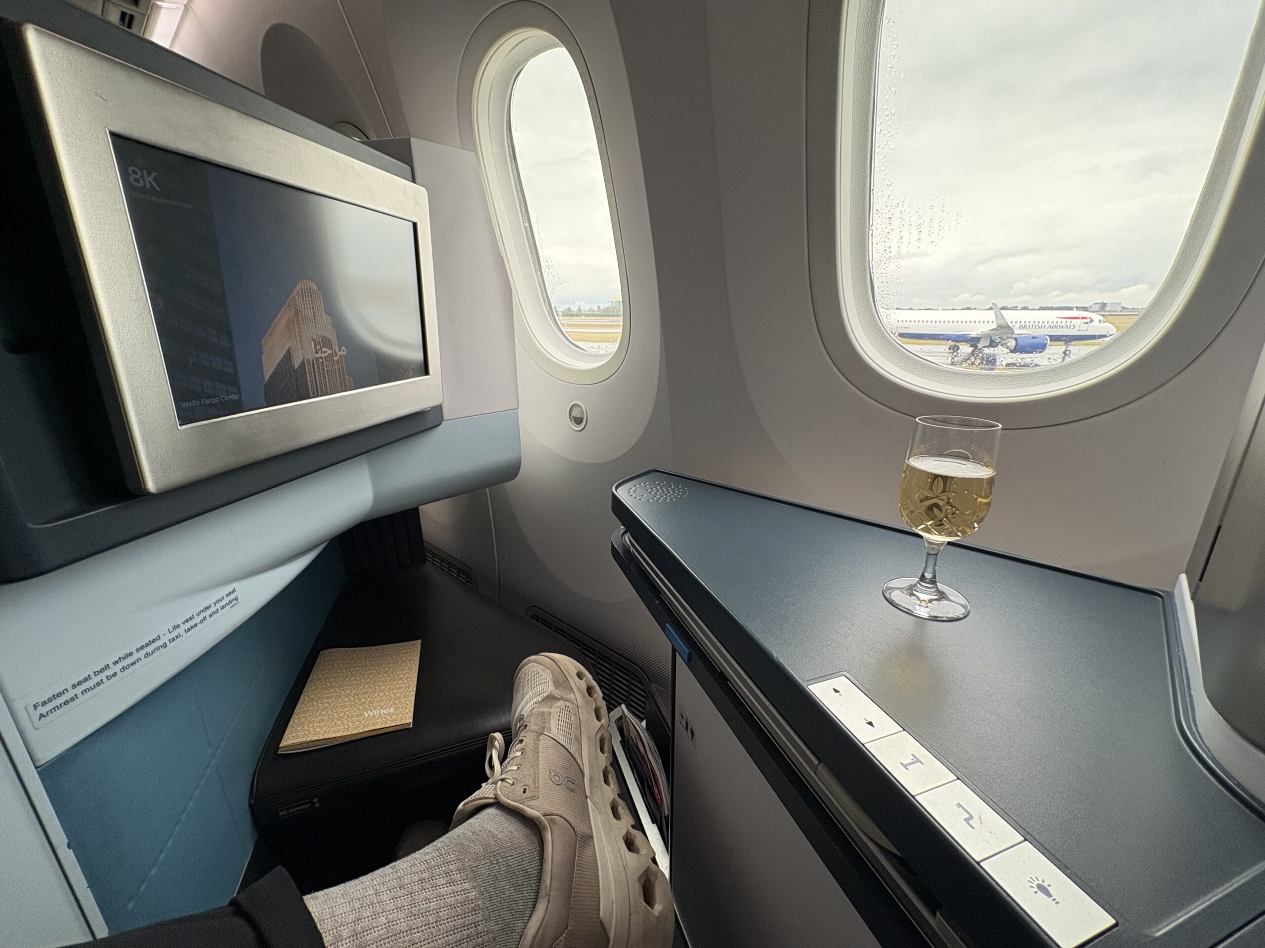 KLM Business Class Review: Solid Service & Food Makes Up for an Average Seat 12 View from seat