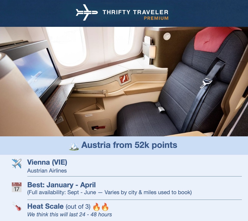 Want to Fly Biz Class with Points? It's a Lot Easier With These Lesser-Known Airlines 6 Austrian business class