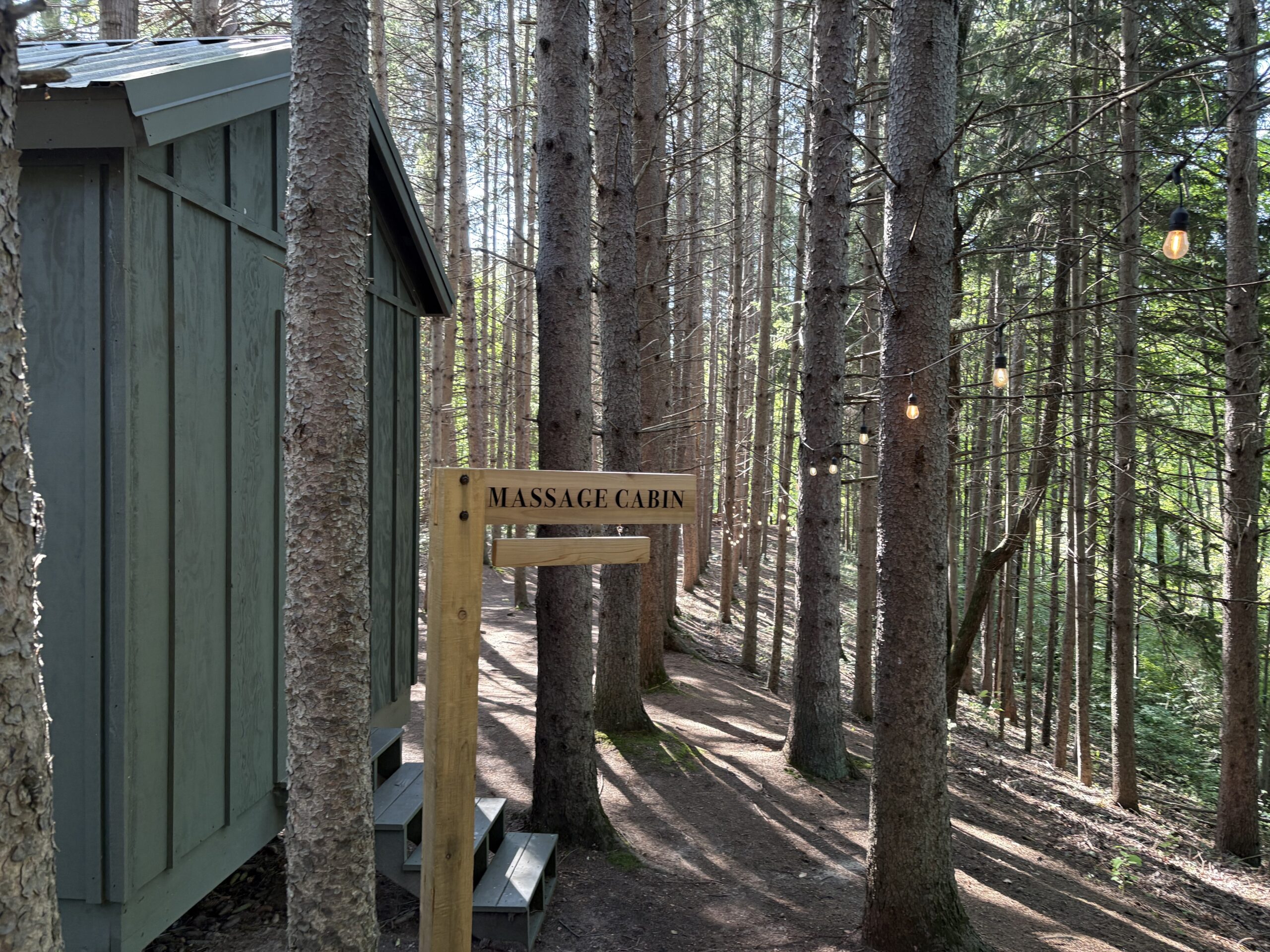 The Fields of Michigan: An Upscale, But Wholesome Glamping Stay Using Hyatt Points 25 Massage cabin at a glamping campsite