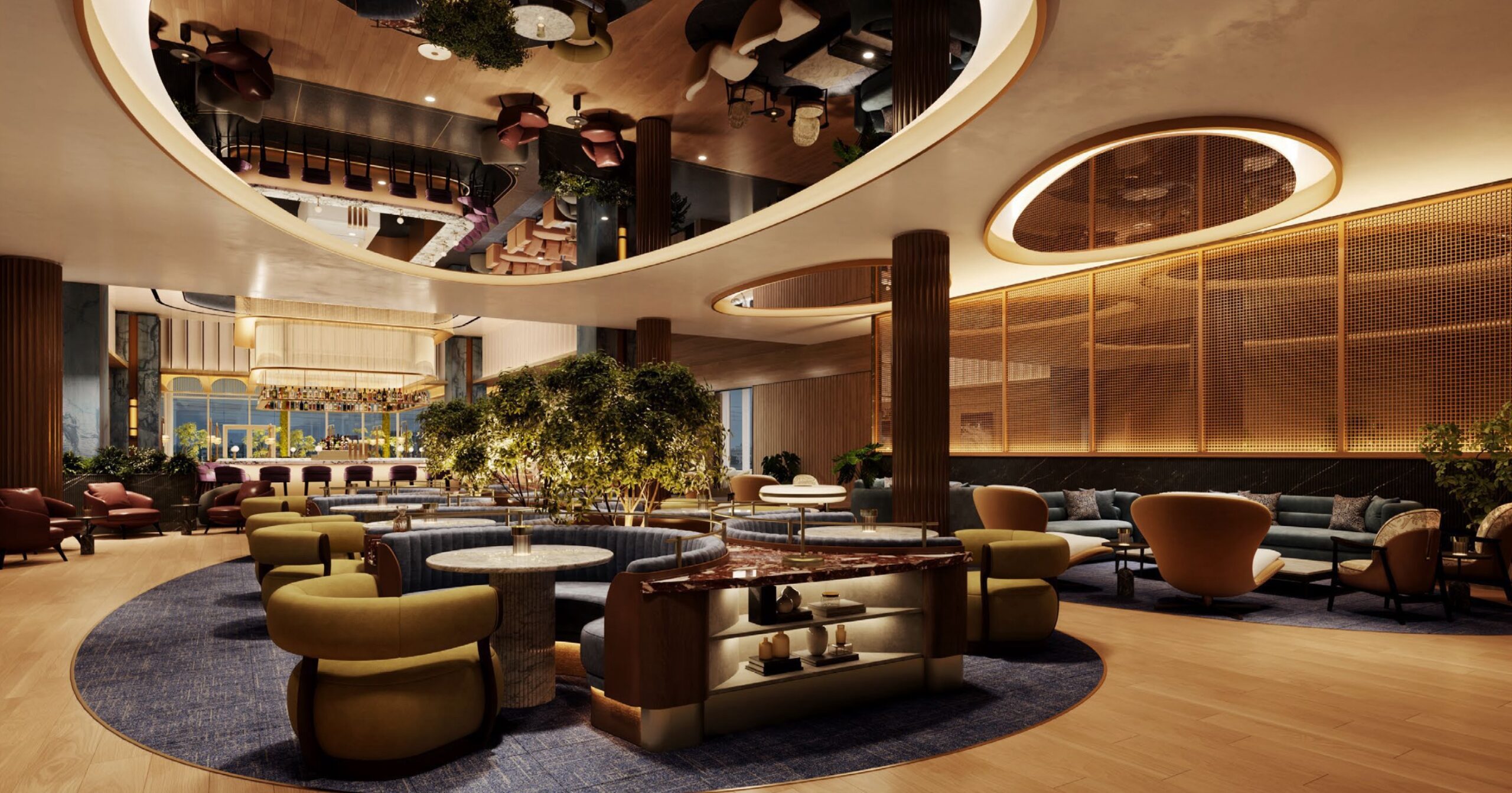 Chase Plans Enormous New Sapphire Lounge in Seattle 2 Main Floor of the Chase Sapphire Lounge SEA