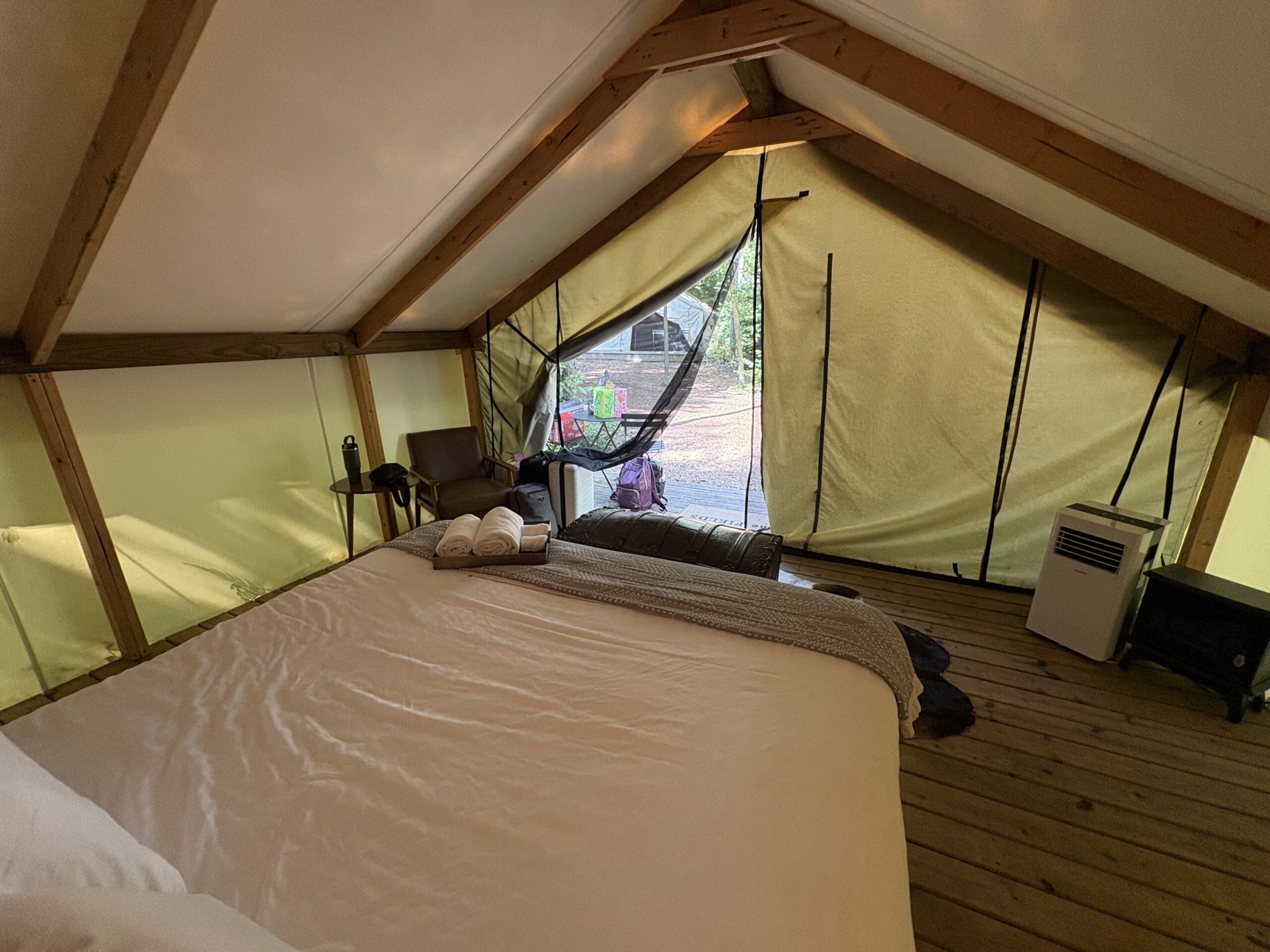The Fields of Michigan: An Upscale, But Wholesome Glamping Stay Using Hyatt Points 10 Tent from the bed