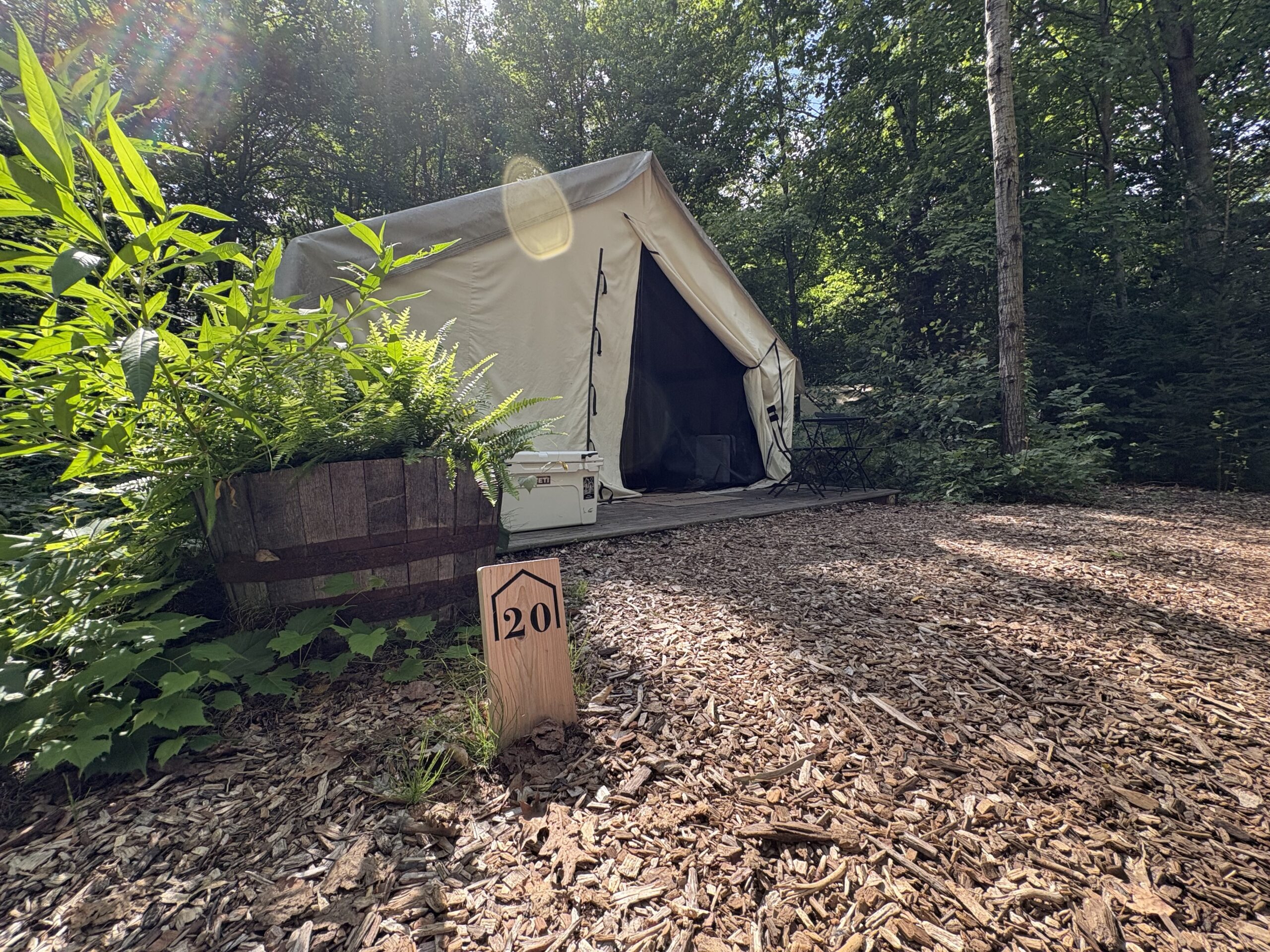 The Fields of Michigan: An Upscale, But Wholesome Glamping Stay Using Hyatt Points 6 Fields of Michigan tent