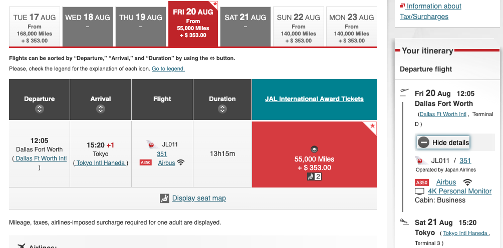 A 5-Star Flight to Tokyo: JAL's New A350 Business Class Suites 43 japan airlines mileage redemption