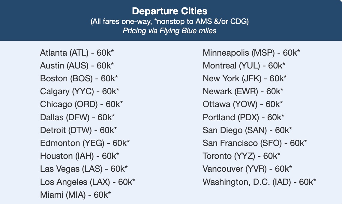 The Rarest Biz Class Award Deals (West Coast to Europe) Are Back in a Big Way 8 Air France/KLM Unicorn Alert