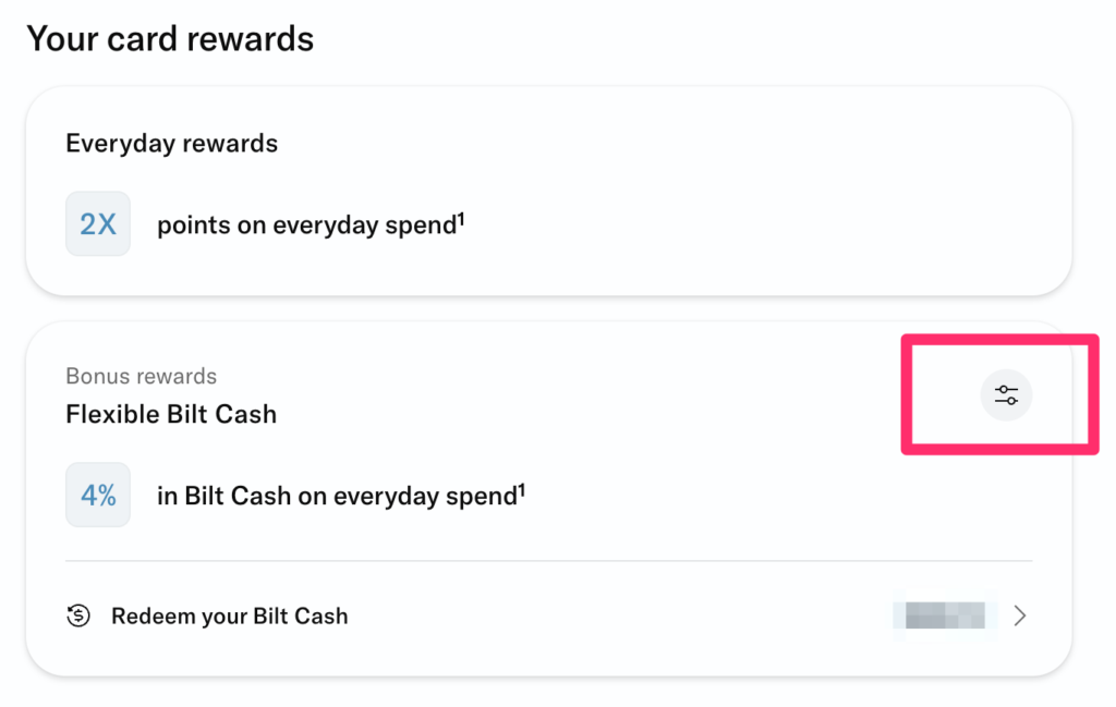 Bilt Is Confusing: How to Pick the Right Rewards Before It’s Too Late 1 Your card rewards section in Bilt account
