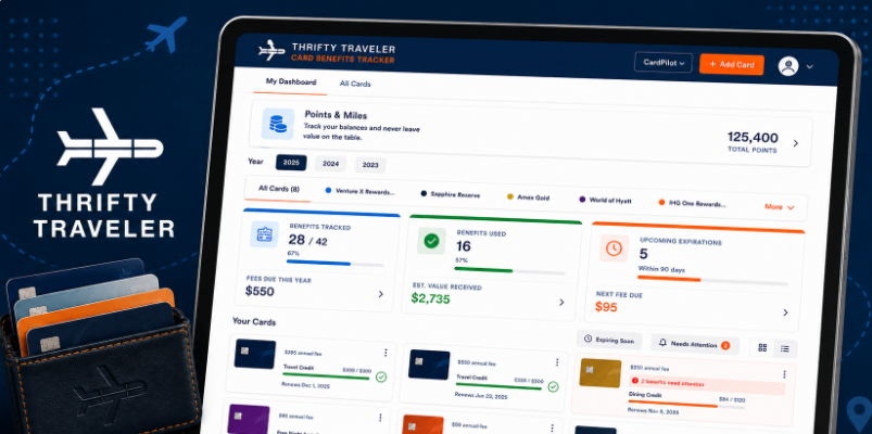 The Extra Mile, Oct. 27: Highlights From TT's Trip to Mexico City + Card Credits Expiring Soon 3 Travel rewards dashboard displayed beside a wallet holding several cards